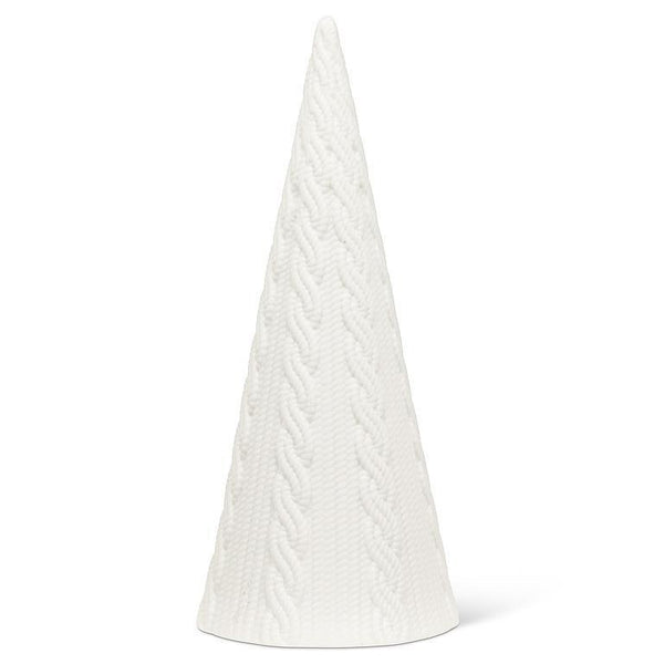 Large Cabled Cone Tree Sweater Look