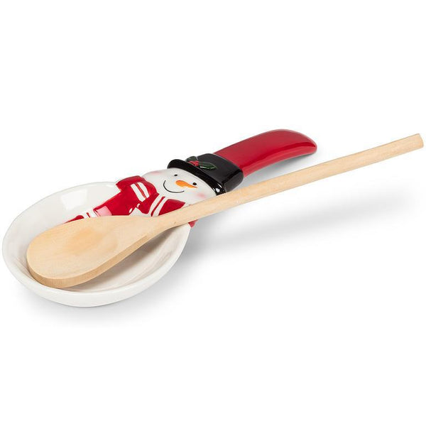 Happy Snowman Spoon Rest