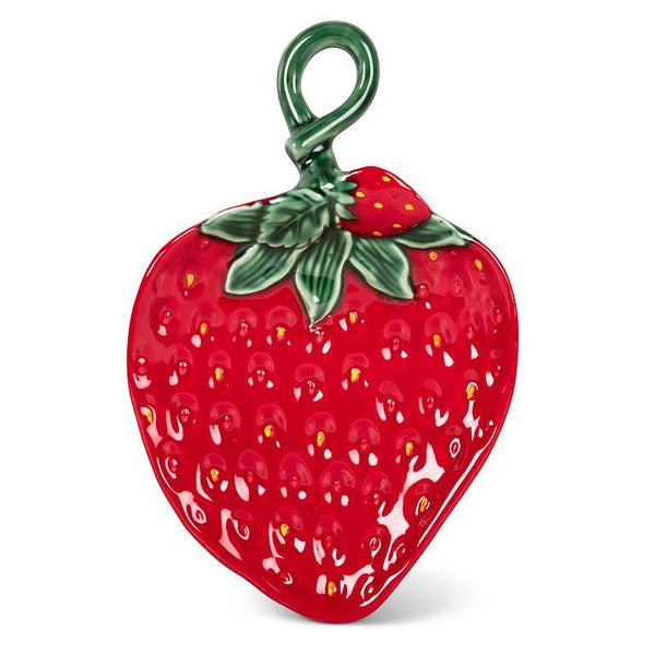 Strawberry & Leaf Plate