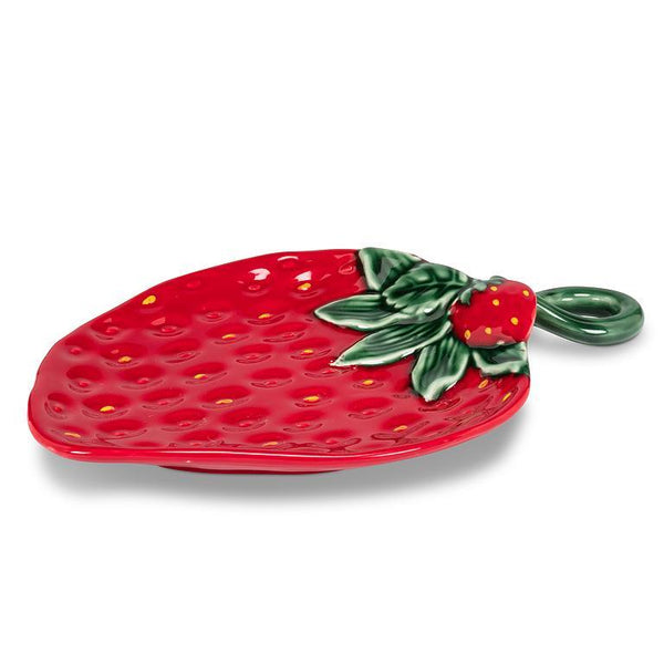 Strawberry & Leaf Plate