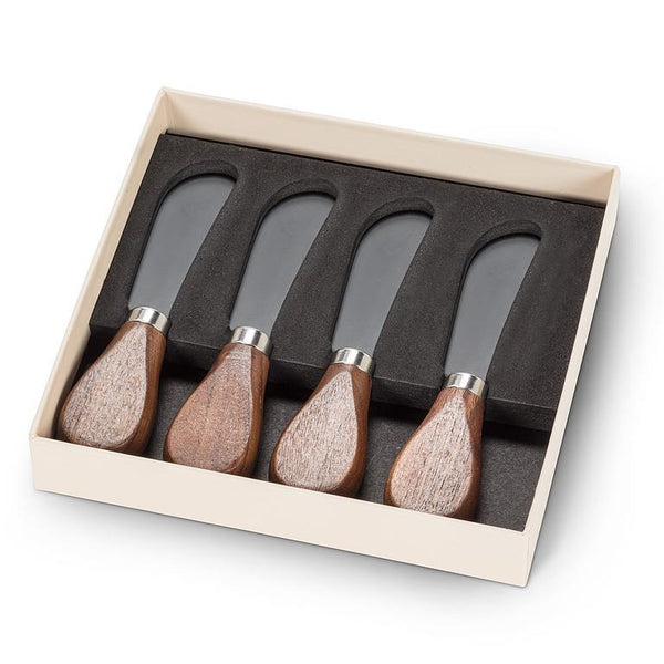 Walnut Handled Pate Spreaders - Set of 4