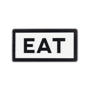 EAT Rectangle Sign 8"
