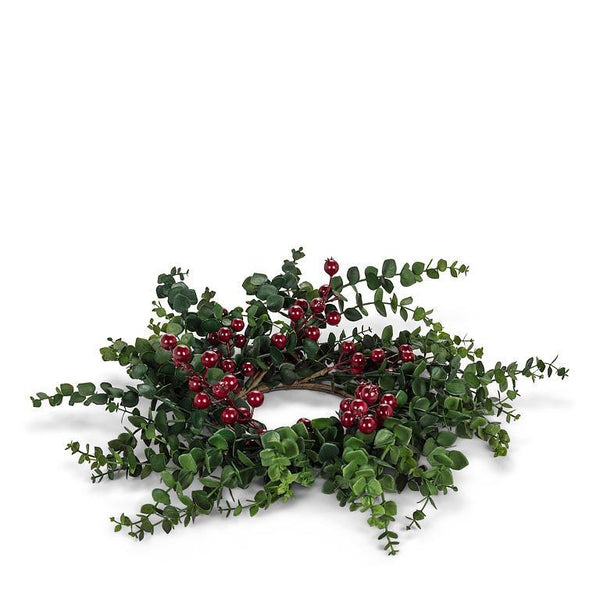 Eucalyptus & Berries Wreath Candle Ring