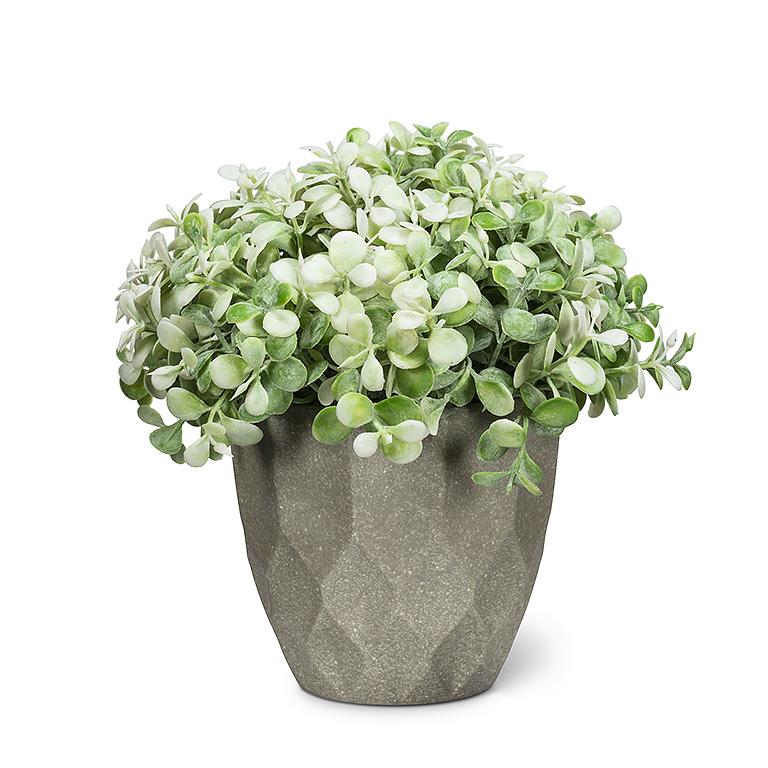 Teardrop Faux Leaf Plant Pot