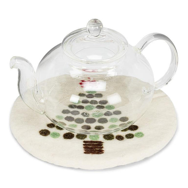 Dotted Tree Trivet Wool Felt