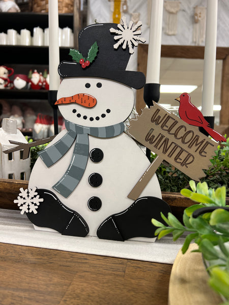 3D Snowman Shelf Display Instore Workshop Project