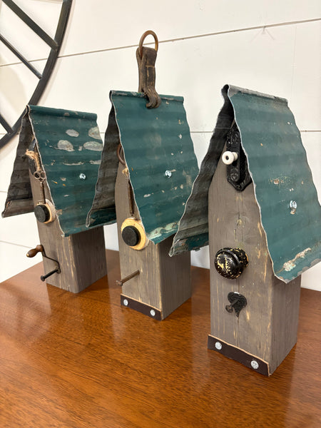 Large Rustic Birdhouse- Assorted Styles And Colours