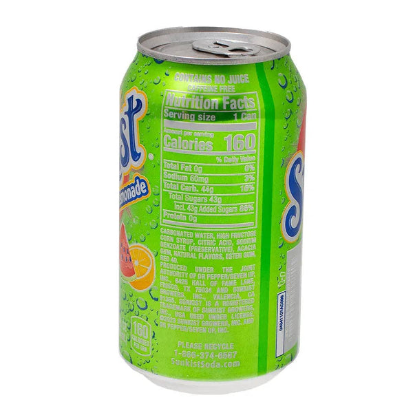 Sunkist Watermelon Lemonade - 355mL/12oz