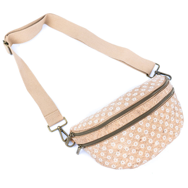 Cork Waist Bag with Double Zipper BAG-2379: C