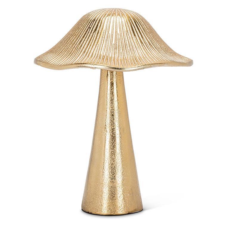 Large Ribbed Mushroom - Gold