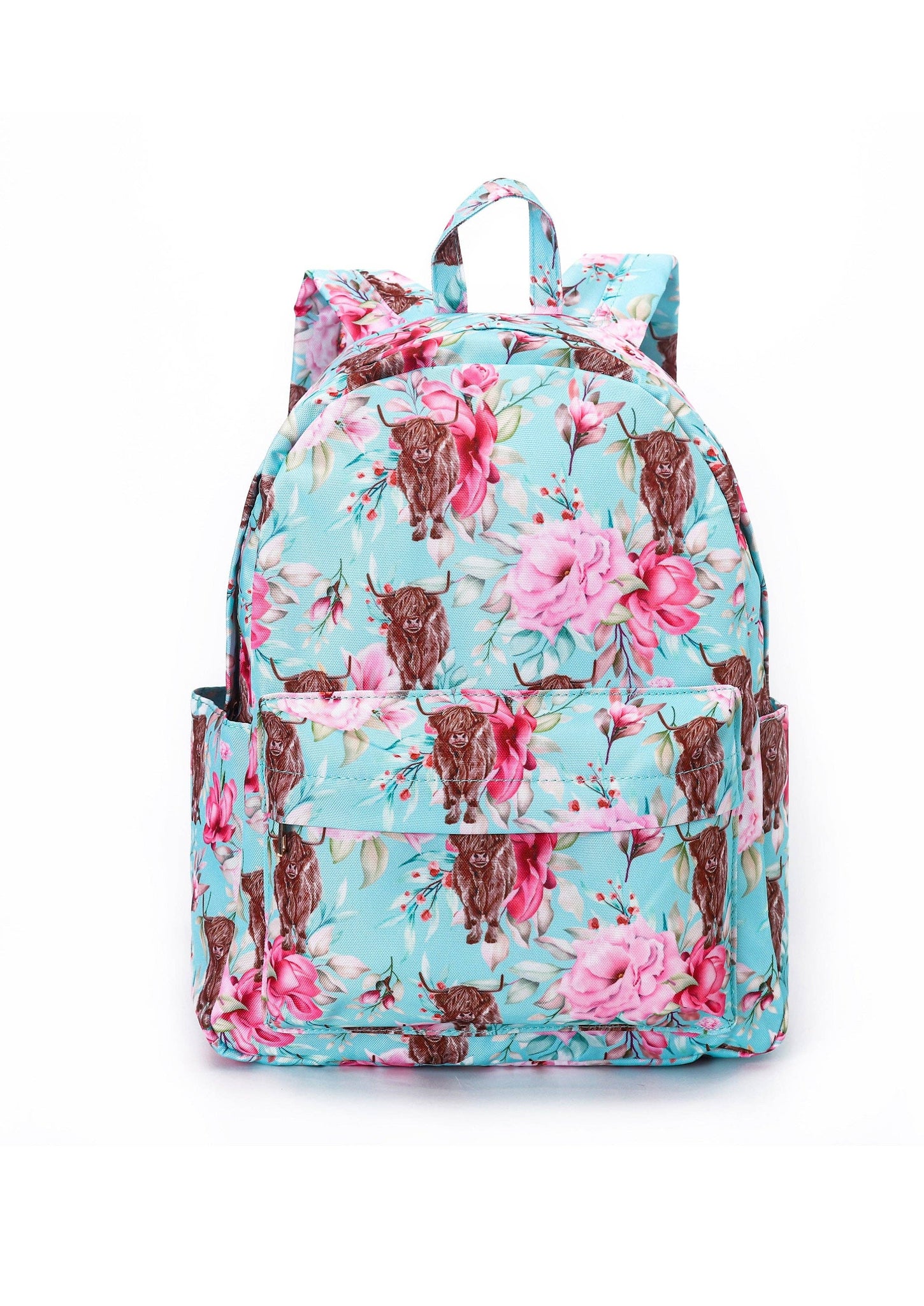 Highland Cow Flowers Backpack
