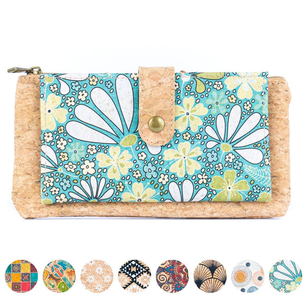 Sleek Vegan Cork Wallet BAG-2302: D