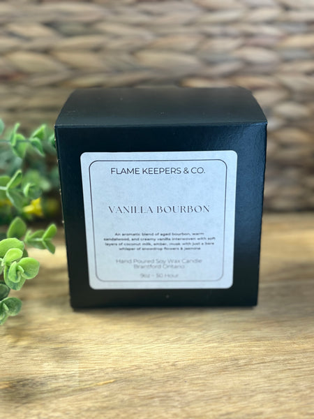Vanilla Bourbon Soy Wax Jar Candle - 2 Sizes