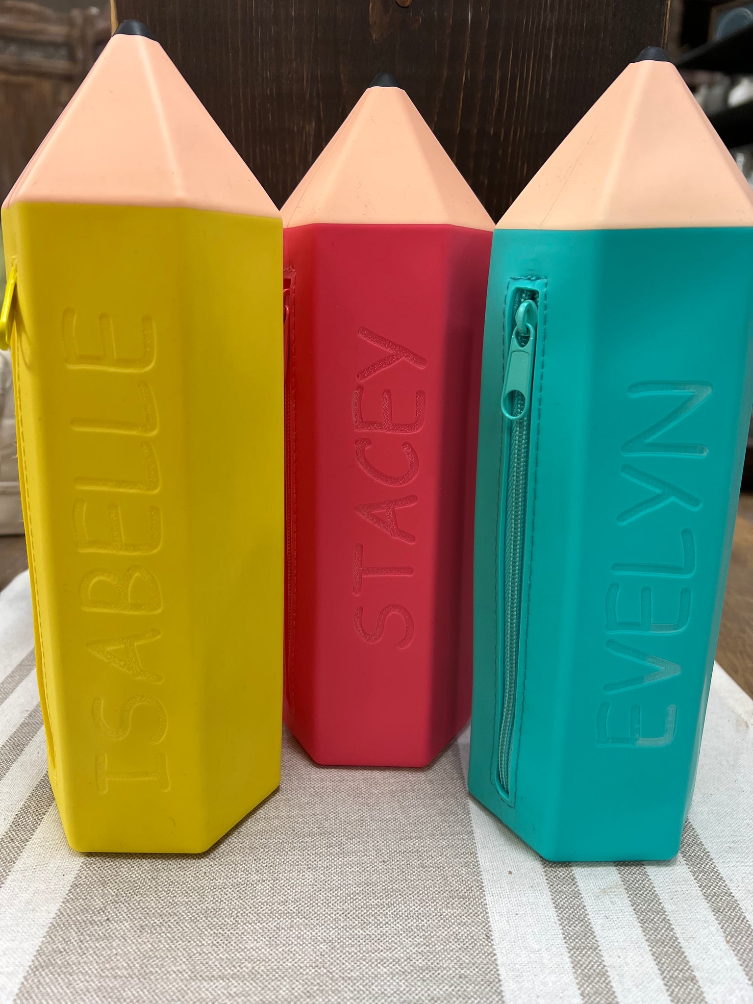 Personalized Silicone Pencil Case - 3 Colours
