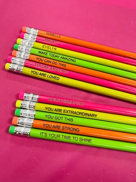 Engraved Pencils - Motivational or Name