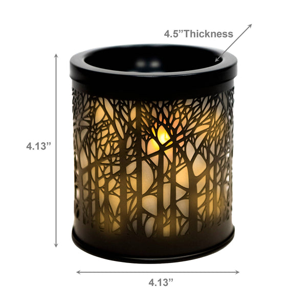 Metal Plug-In Corded Wax Warmer (Tree Branches): Black