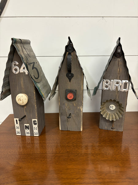 Large Rustic Birdhouse- Assorted Styles And Colours