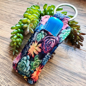 Lip balm holder keychain