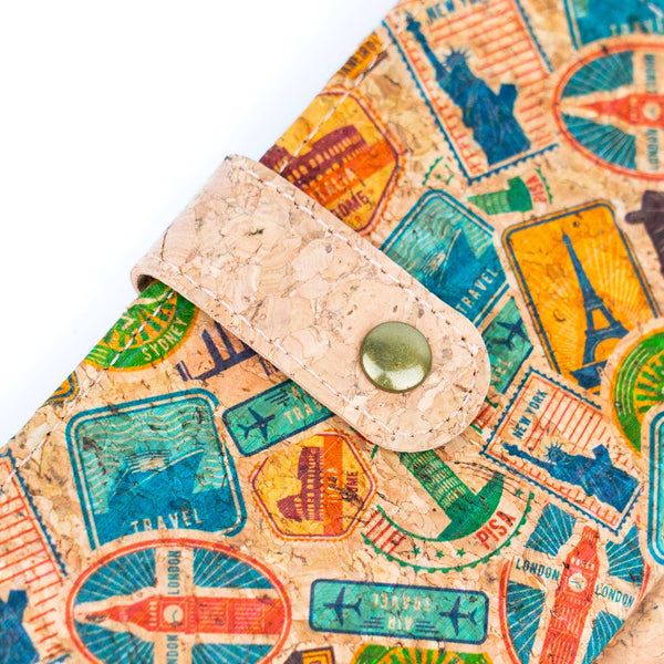 Sleek Vegan Cork Wallet BAG-2302: C