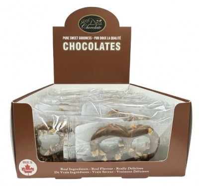Gourmet Milk Chocolate Toffee Pretzels 3 Ring
