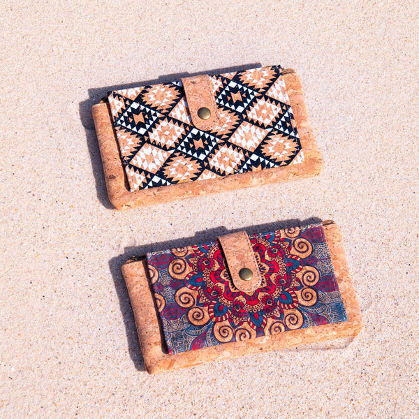 Sleek Vegan Cork Wallet BAG-2302: D