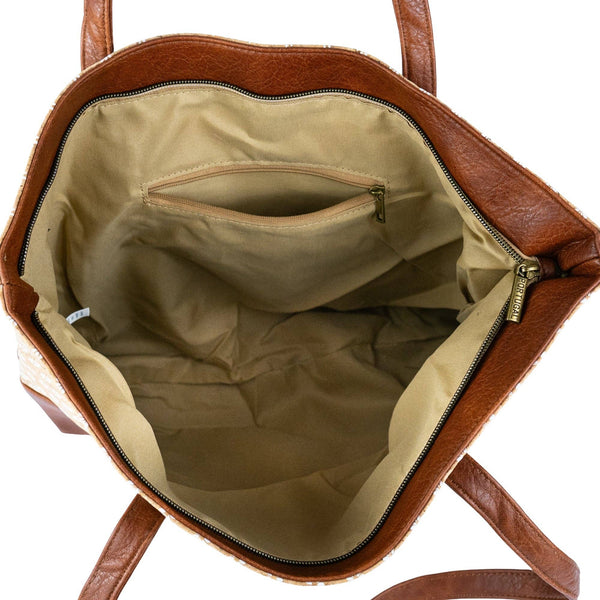 Cork Tote Bag with Vegan Leather Straps BAG-2371: B