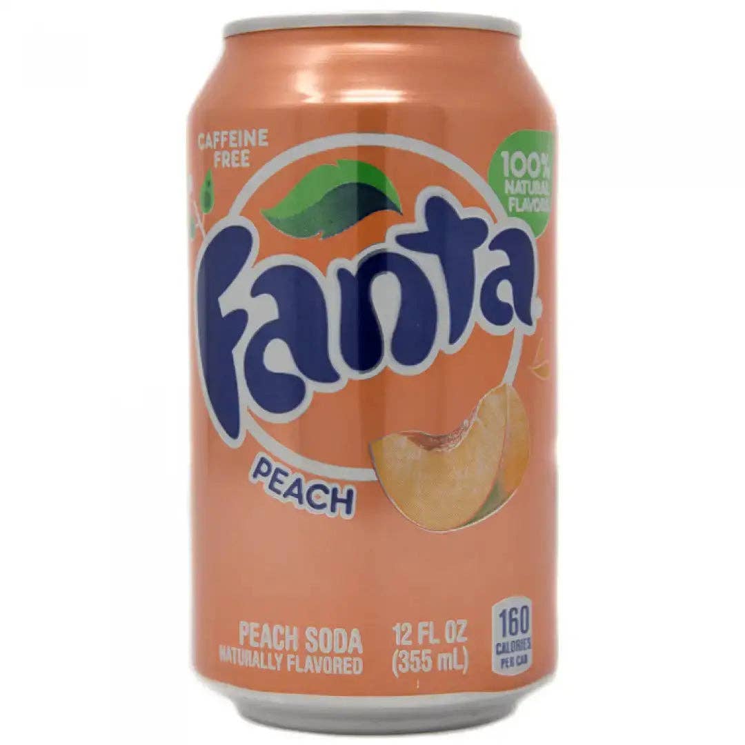 Fanta Peach Soda, 12 fl oz can
