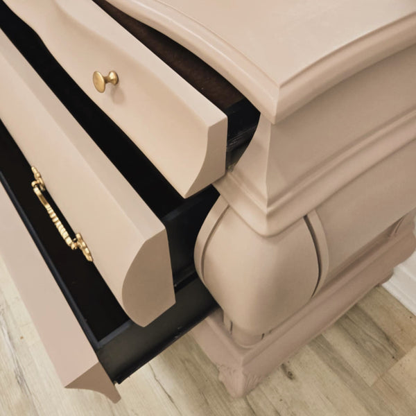 Damask 2pc Set - Entryway Hall Table Mini Bar