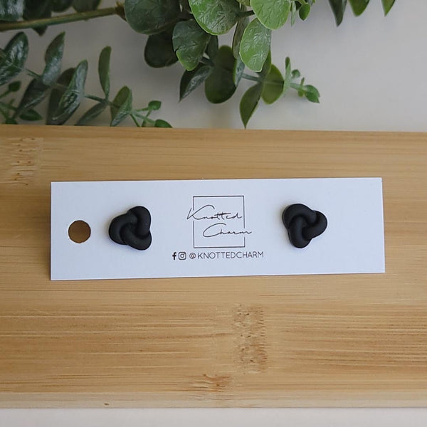 Knot Style Earring Studs - Assorted Colours