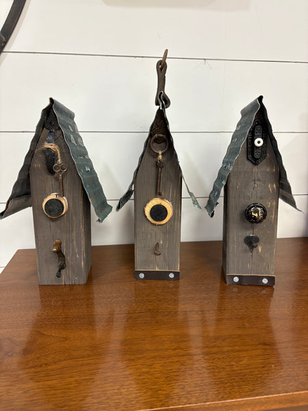 Large Rustic Birdhouse- Assorted Styles And Colours