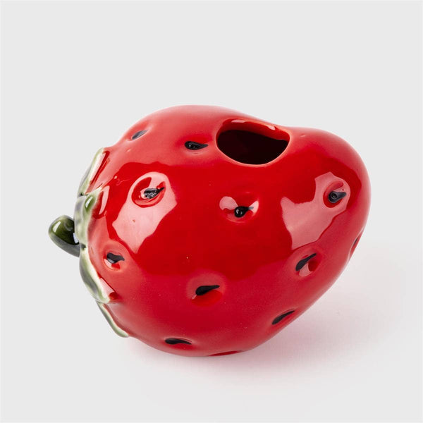 Ceramic Single Strawberry Vase