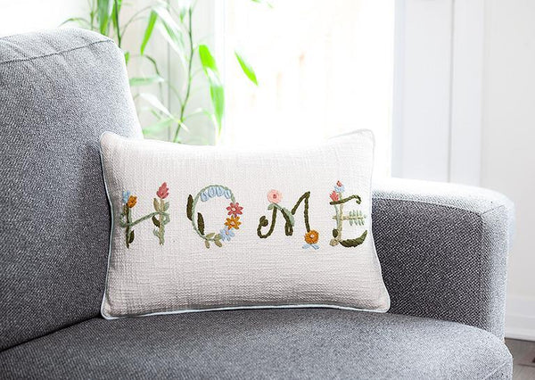 Floral home pillow