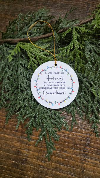 Christmas Coworker Ornament -Assorted