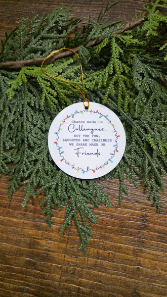 Christmas Coworker Ornament -Assorted