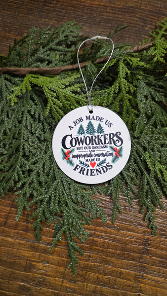 Christmas Coworker Ornament -Assorted