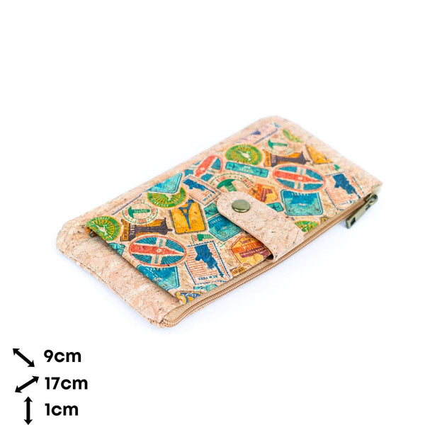 Sleek Vegan Cork Wallet BAG-2302: D