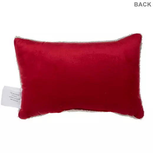 Red Truck Embroidered Pillow