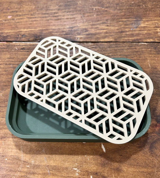 Soap Dish W/ Drain Insert- Assorted Colours