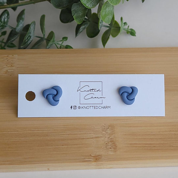 Knot Style Earring Studs - Assorted Colours