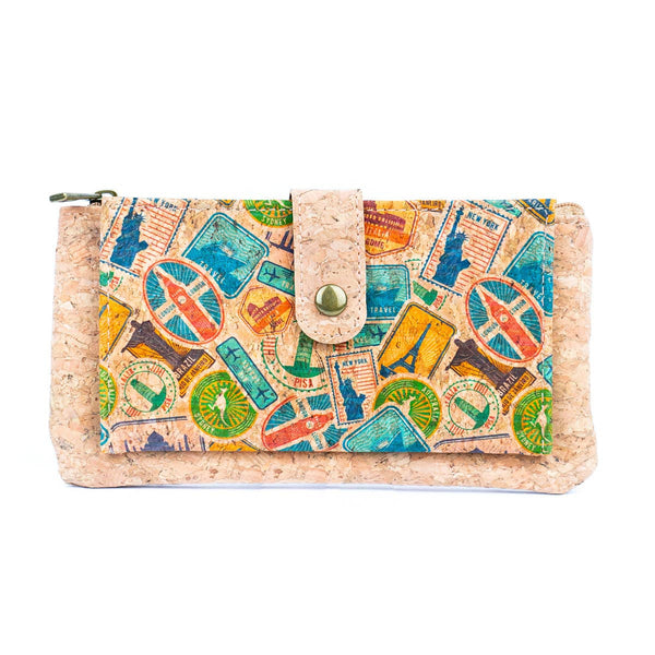 Sleek Vegan Cork Wallet BAG-2302: D
