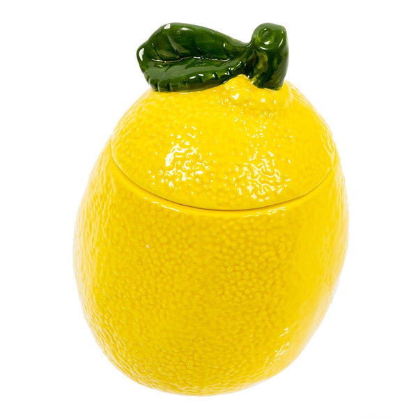 Ceramic Lemon Lidded Jar