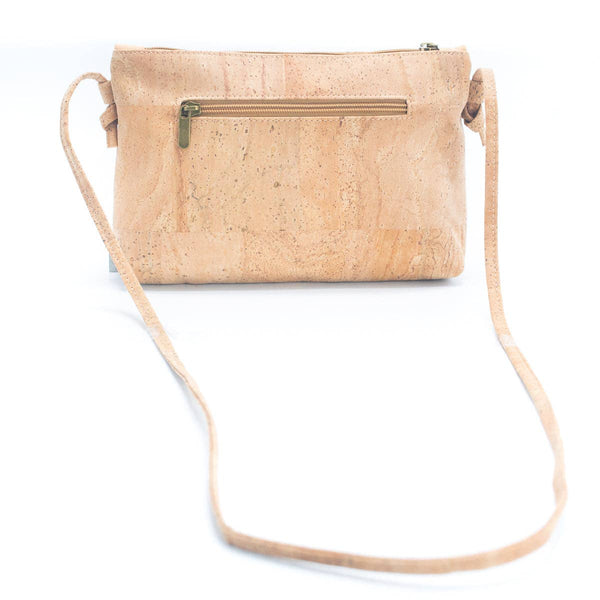 Natural Cork and Printed Design Women's Crossbody Bag BAG-22: B