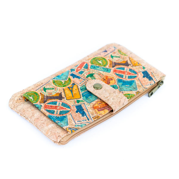 Sleek Vegan Cork Wallet BAG-2302: C
