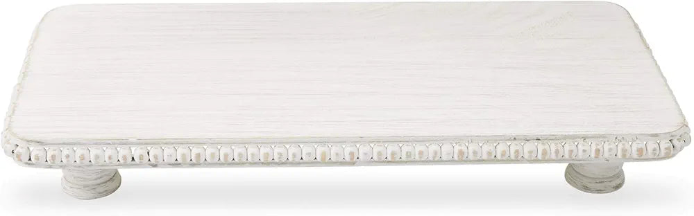 Medium Beaded white riser 16"