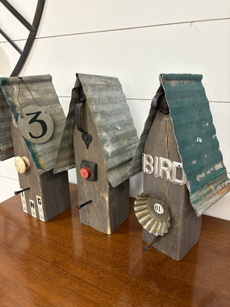 Large Rustic Birdhouse- Assorted Styles And Colours