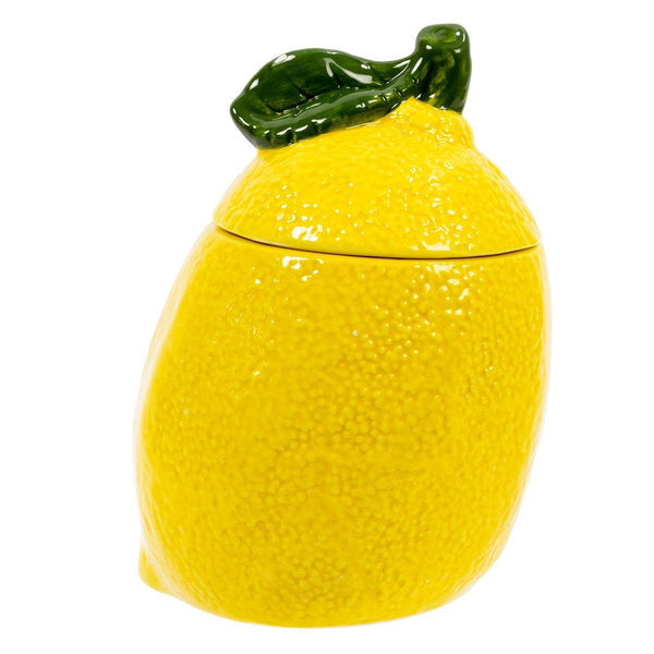 Ceramic Lemon Lidded Jar