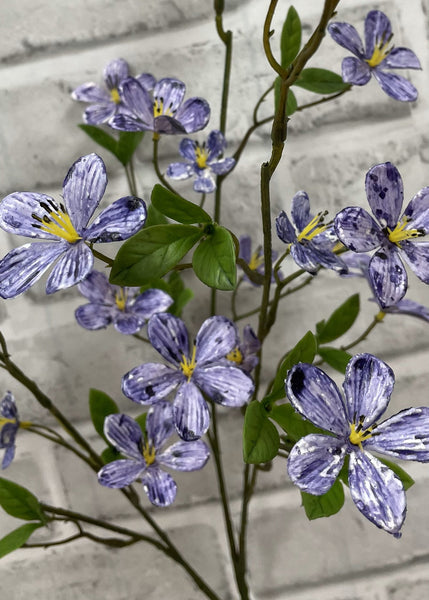 27” Blue Plum Flower Stem