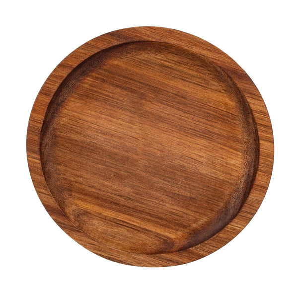 Acacia Wood Serving Tray,13 cm dia.x1.5cm,