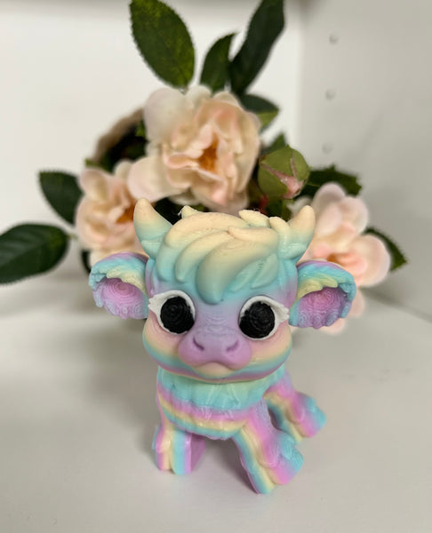 3D Printed Highland Cow- Assorted Styles