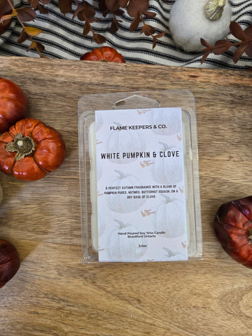 White Pumpkin & Clove 3 oz Soy Wax Melt